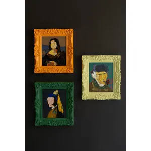 Set of 3 Framed Portrait Paintings 1