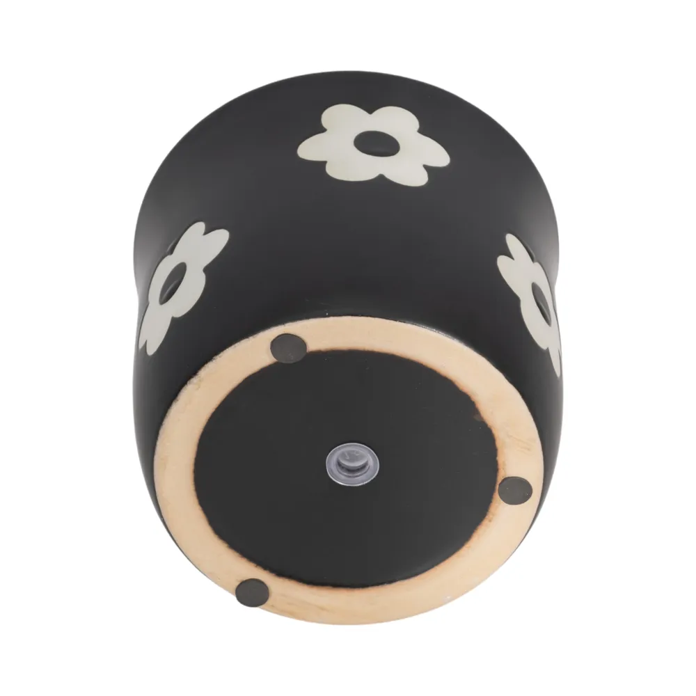 BELDENTON BLACK PLANTER 6 (IN)