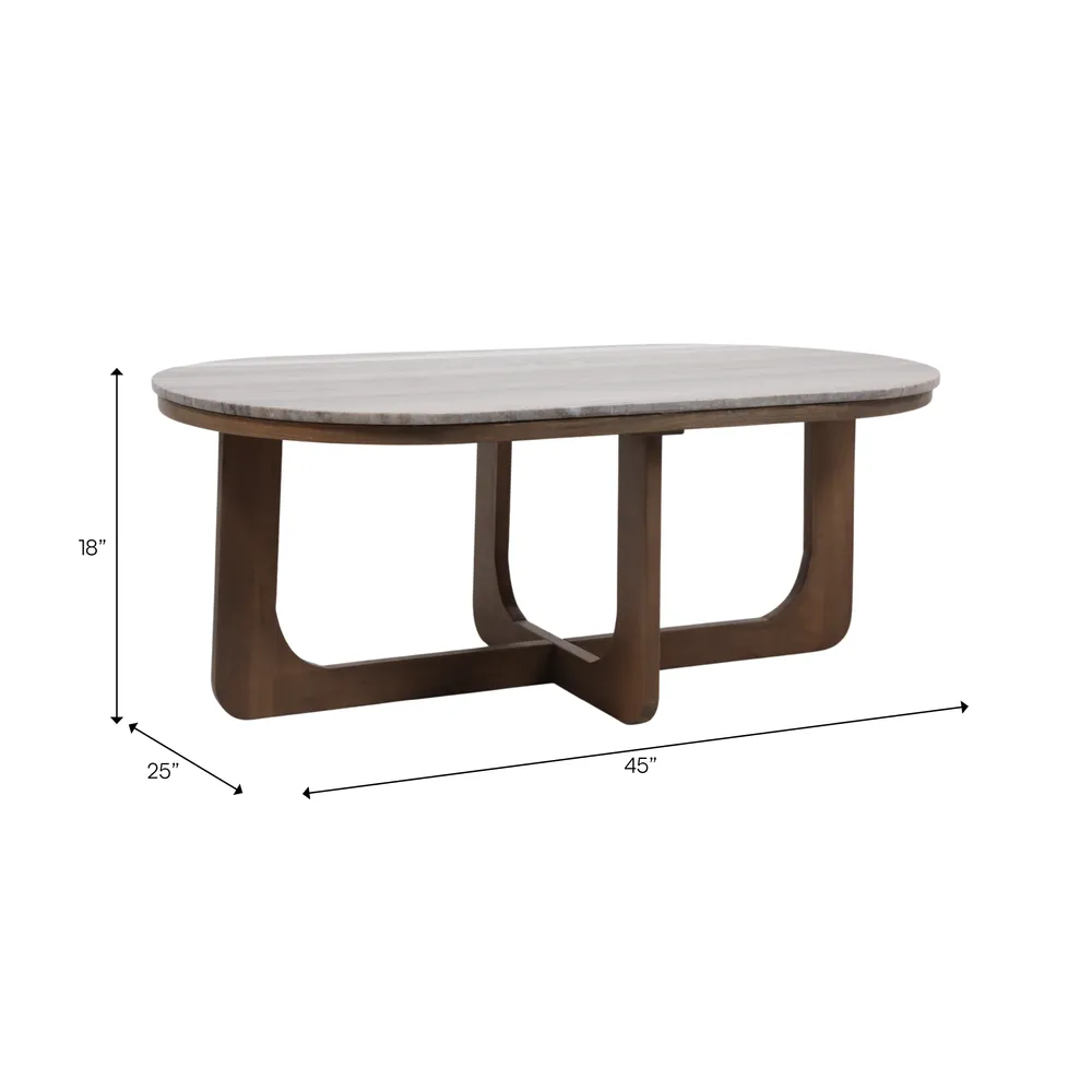 ENSLEYGATE BROWN COFFEE TABLE 19 (IN)