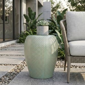 GORDENWORTH GREEN GARDEN STOOL 19 (IN) 13
