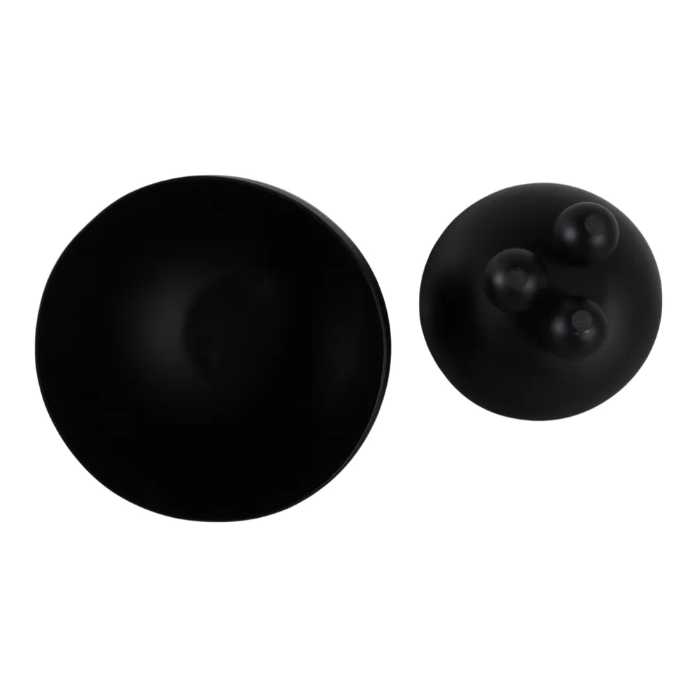 SLATEOAK SET OF 2 BLACK PLANTER 10 (IN)