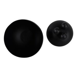 SLATEOAK SET OF 2 BLACK PLANTER 10 (IN) 6