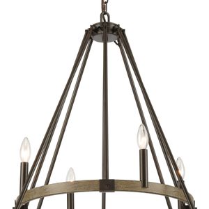 Transitions 36'' Wide 12-Light Chandelier - Oil Rubbed Bronze 4