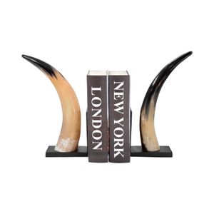 KNOXSHAW SET OF 2 BLACK BOOKENDS 14 (IN) 3
