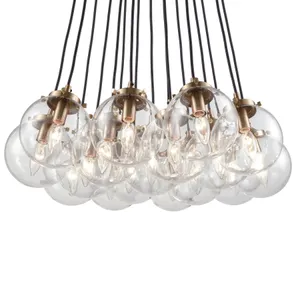 Boudreaux 29'' Wide 17-Light Chandelier - Matte Black with Antique Gold 4
