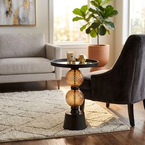 BROCKWAY BLACK TABLE 22 (IN) 10