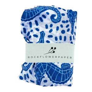 Seahorses blu Reusable Shopping Bag 5