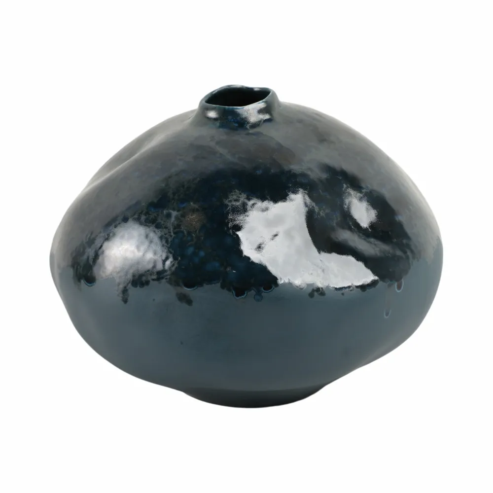 MILLERBEACH BLUE VASE 9 (IN)