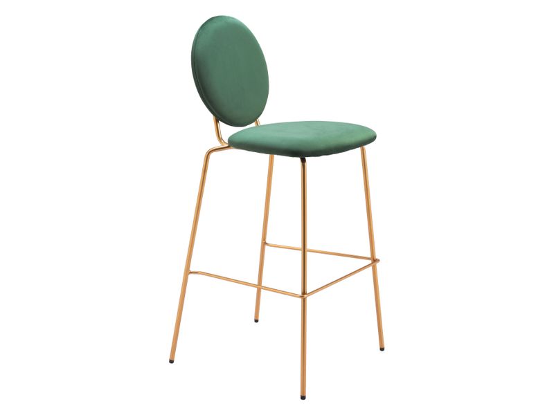 Odessa Barstool Green & Gold 7