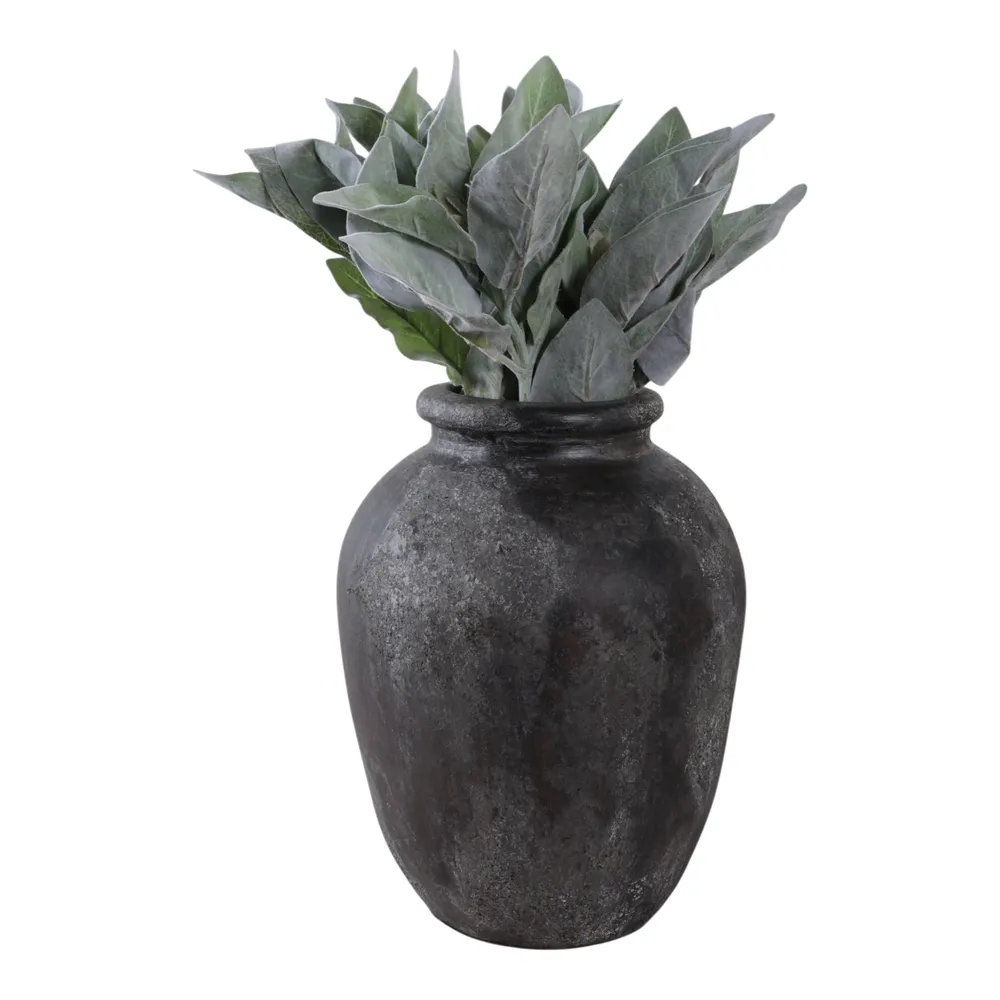 DUNCANRUN BLACK VASE 12 (IN)
