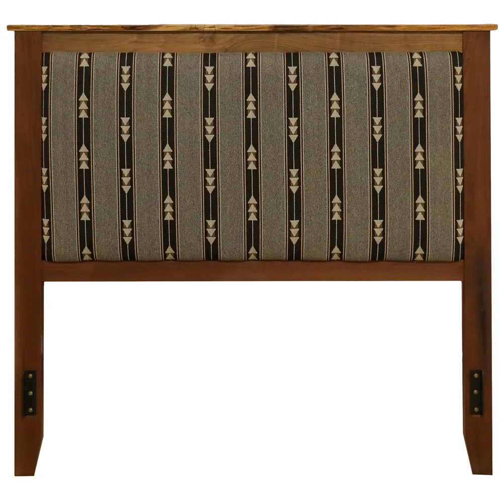 Heartland Walnut Upholstered Panel Headboard - Cal King - Customer Fabric
