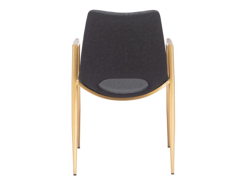 Desi Dining Chair Black & Gold 5