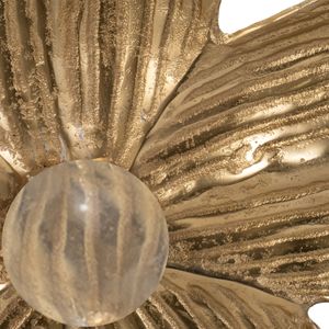 CHESTERROSE SET OF 3 GOLD WALL FLOWERS 4 (IN) 6