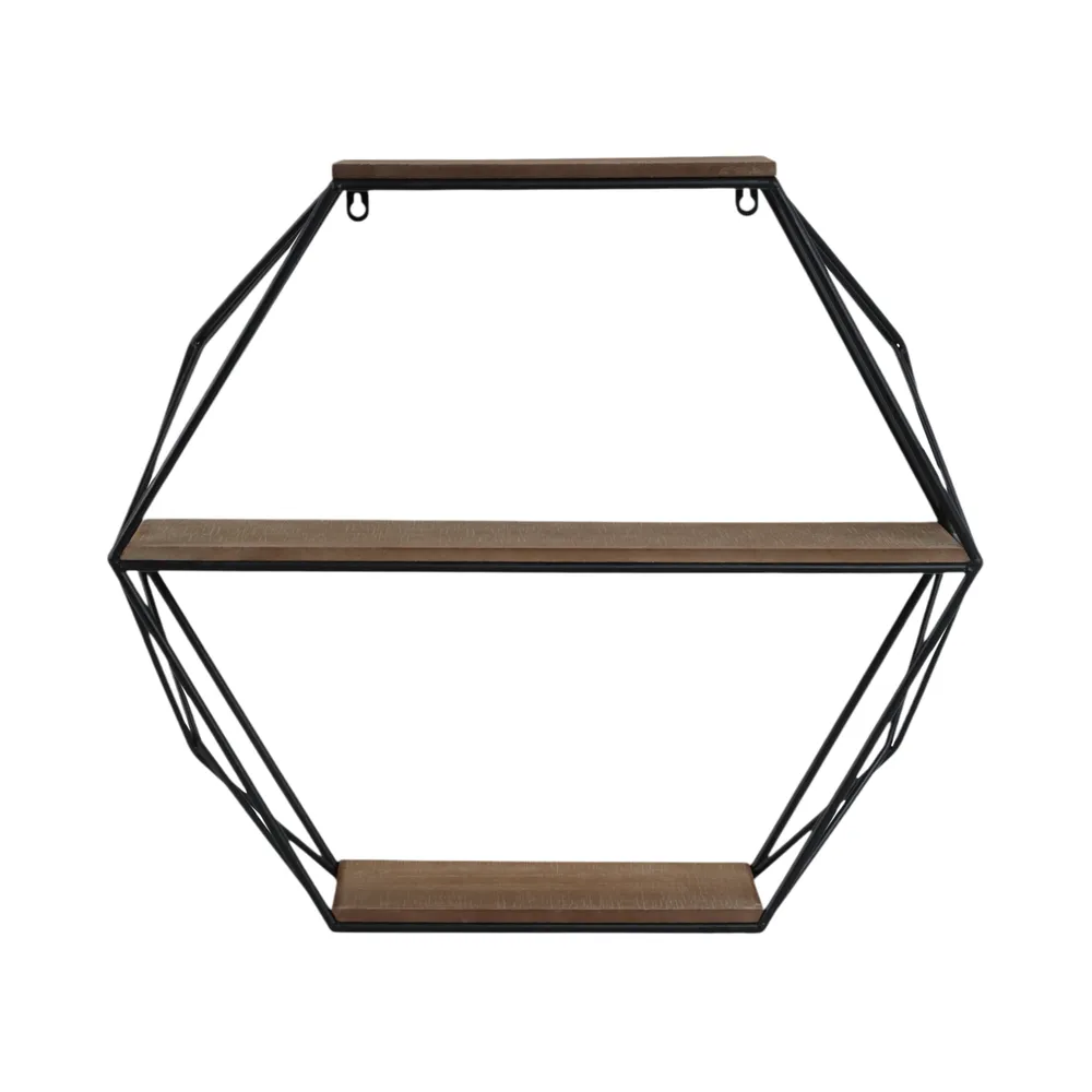 INGRIDHAVEN BROWN WALL SHELF 21 (IN)