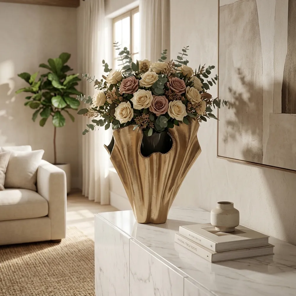 DRAYTONOAK GOLD VASE 20 (IN)