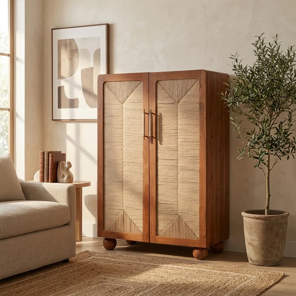 RAYMONDCROSS BROWN ARMOIRE 60 (IN)