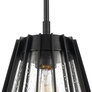 Open Louvers 10'' Wide 1-Light Mini Pendant - Matte Black 3