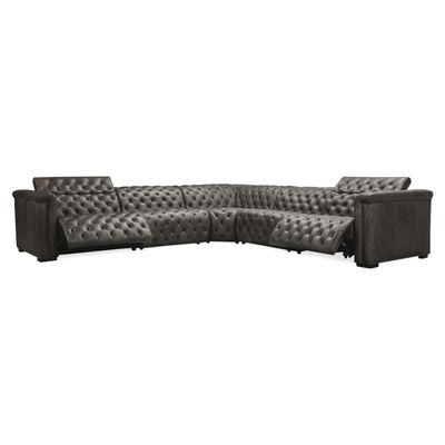 3 - Piece Leather Power Reclining Sectional