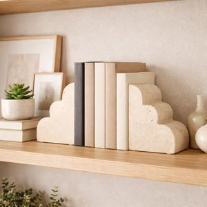 GLASTONHAVEN SET OF 2 TAN BOOKENDS 6 (IN) 10