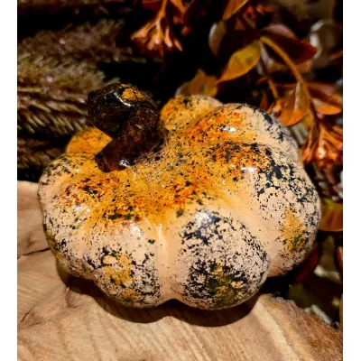 Cider Glow Pumpkin 4x3x2in