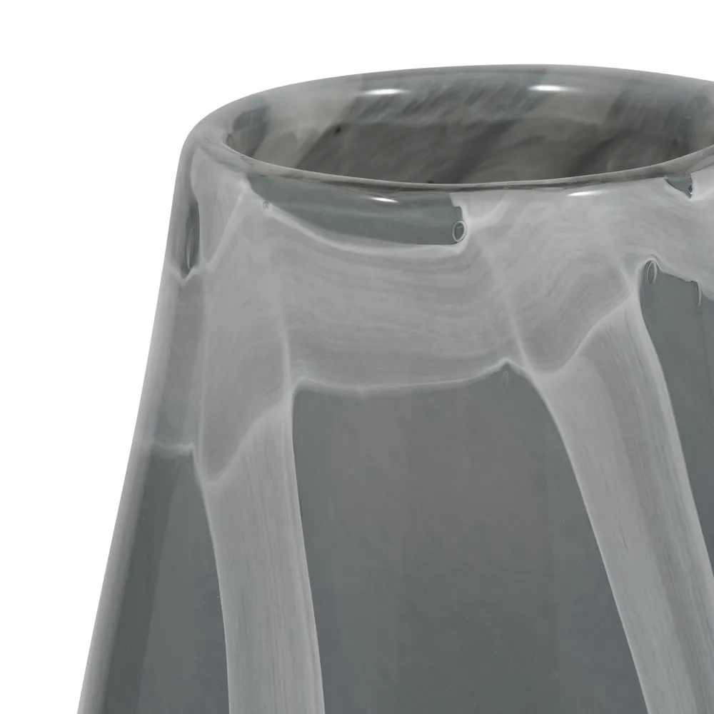 DIGBYDALE GRAY GLASS VASE 9 (IN)