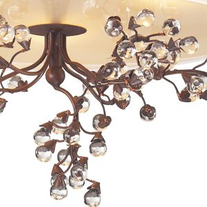 Winterberry 16'' Wide 3-Light Semi Flush Mount - Antique Darkwood 4