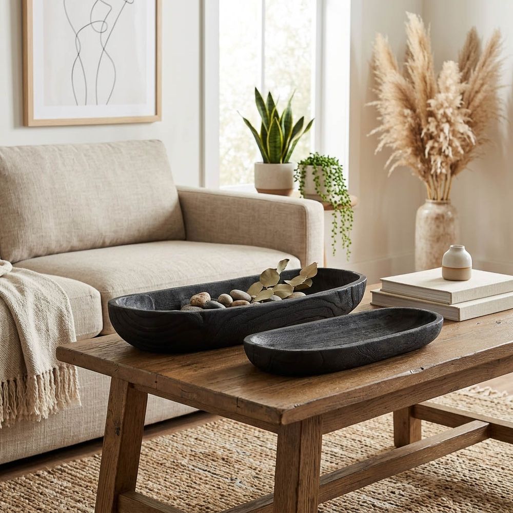 ELTONWIND SET OF 2 BLACK BOWLS 4 (IN)