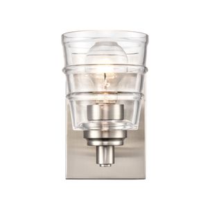 Pulsate 4.5'' Wide 1-Light Vanity Light - Satin Nickel 1