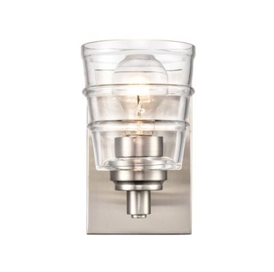 Pulsate 4.5″ Wide 1-Light Vanity Light - Satin Nickel