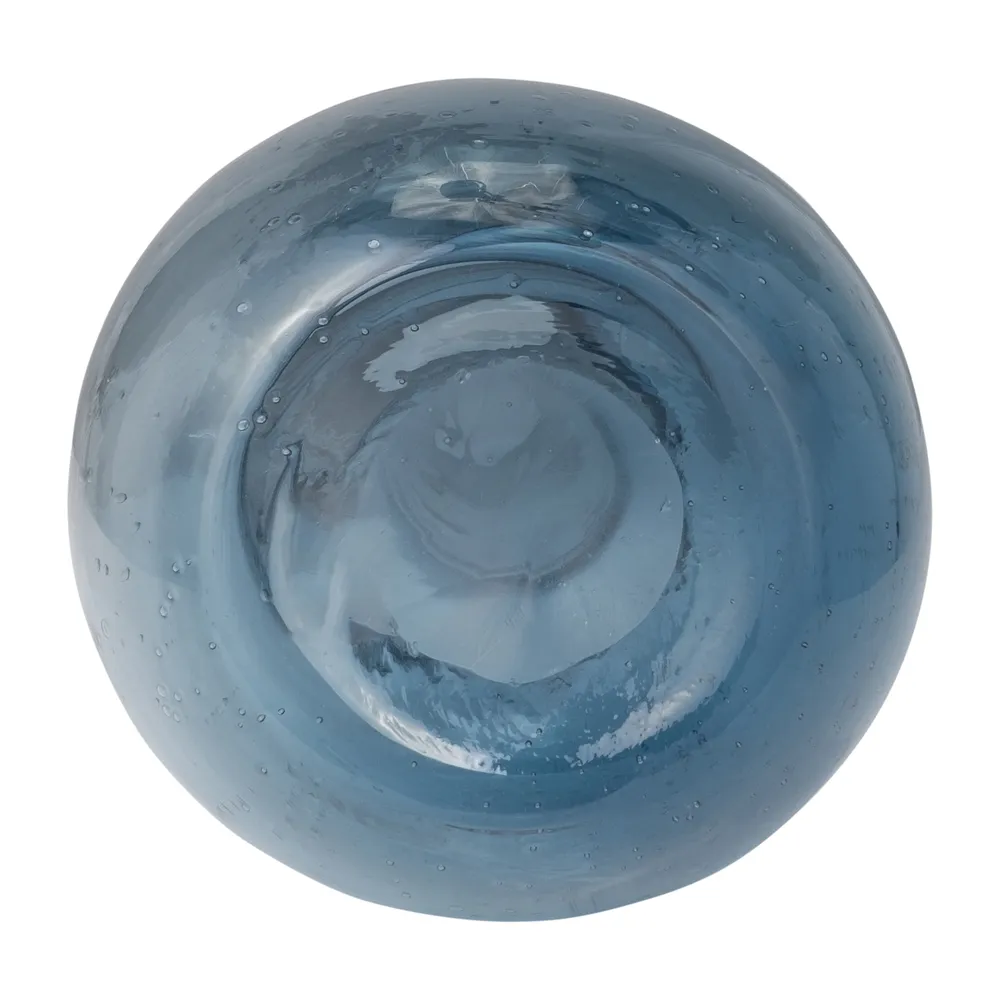 FIONACROSS BLUE GLASS VASE 19 (IN)