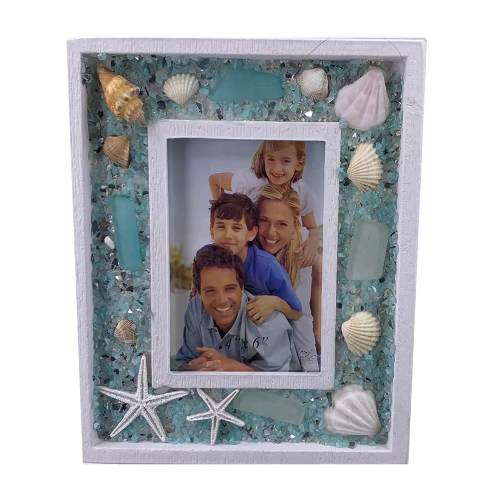9-1/2" PHOTO FRAME WITH SHELLS