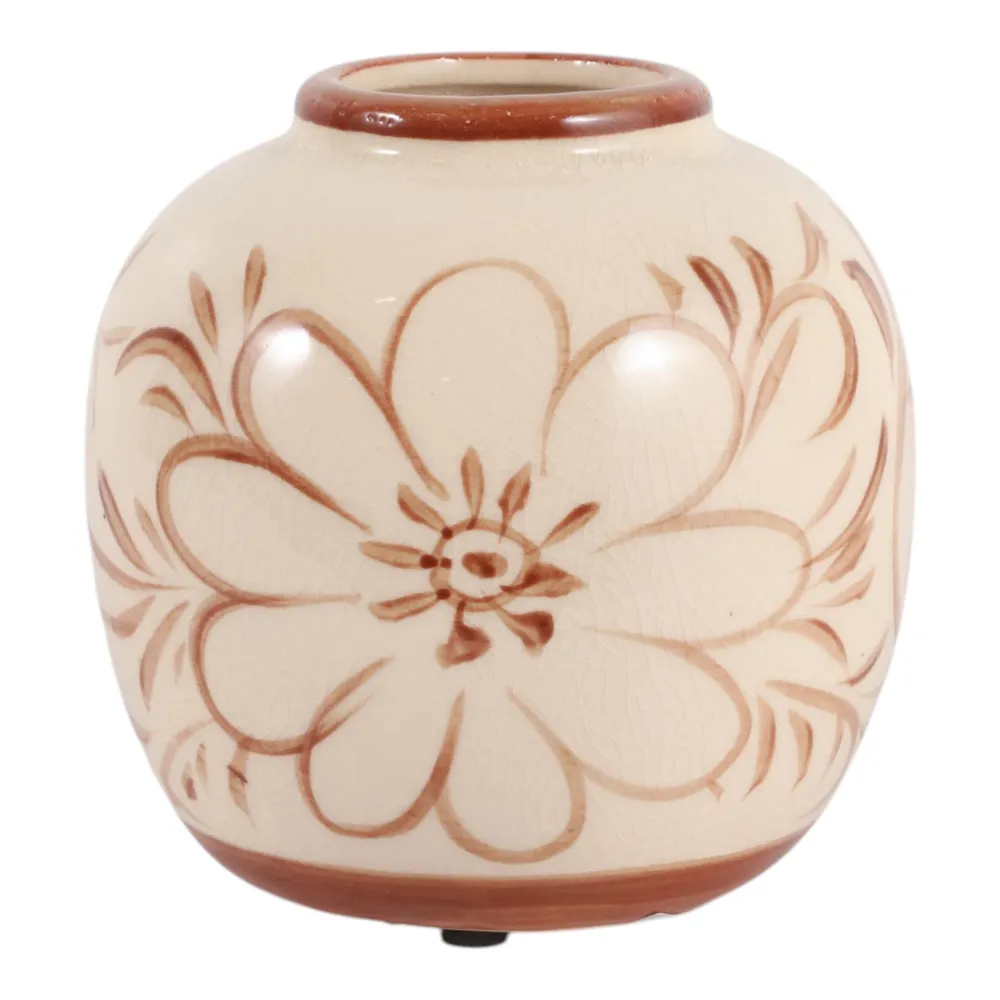 LEILAWORTH BROWN VASE 6 (IN)
