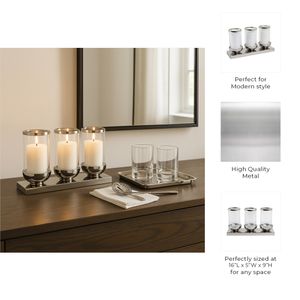CALEBURN SILVER CANDLE HOLDER 9 (IN) 10