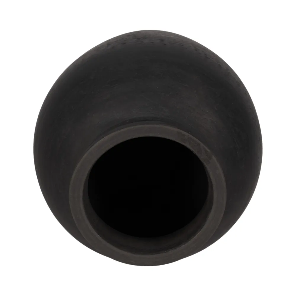 HAWLEYWORTH BLACK VASE 11 (IN)