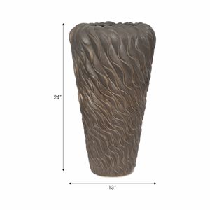 DRAKERUN BROWN VASE 24 (IN) 8