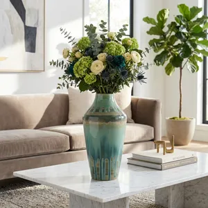 COLEFIELD GREEN VASE 16 (IN) 2
