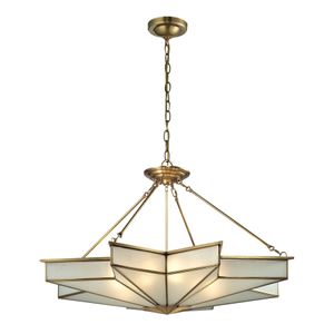 Decostar 43'' Wide 8-Light Chandelier - Brushed Brass 1