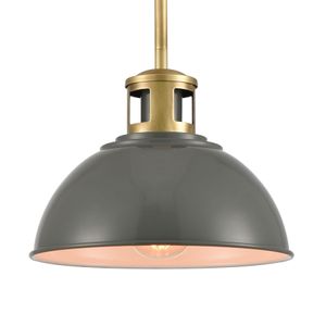 Lyndon 10'' Wide 1-Light Mini Pendant - Gray 4