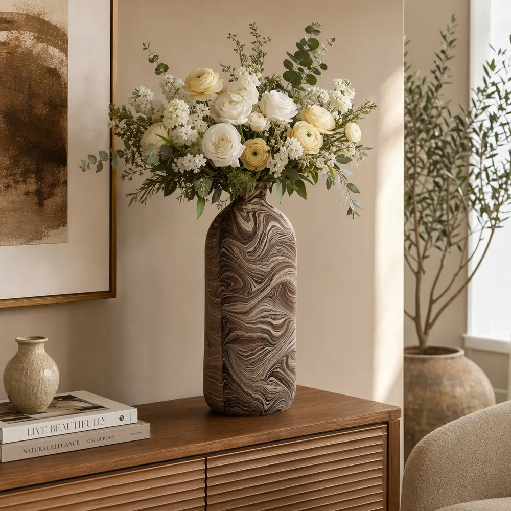 LONDONSIDE BROWN VASE 22 (IN)