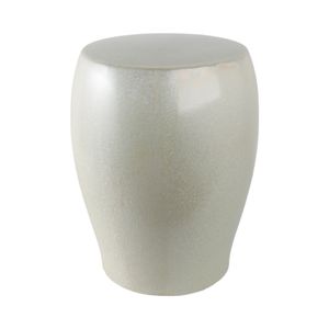 BAKERSIDE IVORY GARDEN STOOL 19 (IN) 5