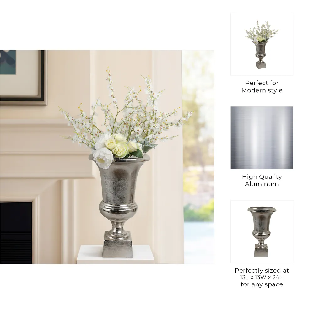 ESSEXVIEW SILVER VASE 24 (IN)