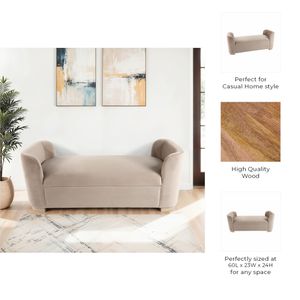 KELSEYMOOR IVORY BENCH 24 (IN) 9