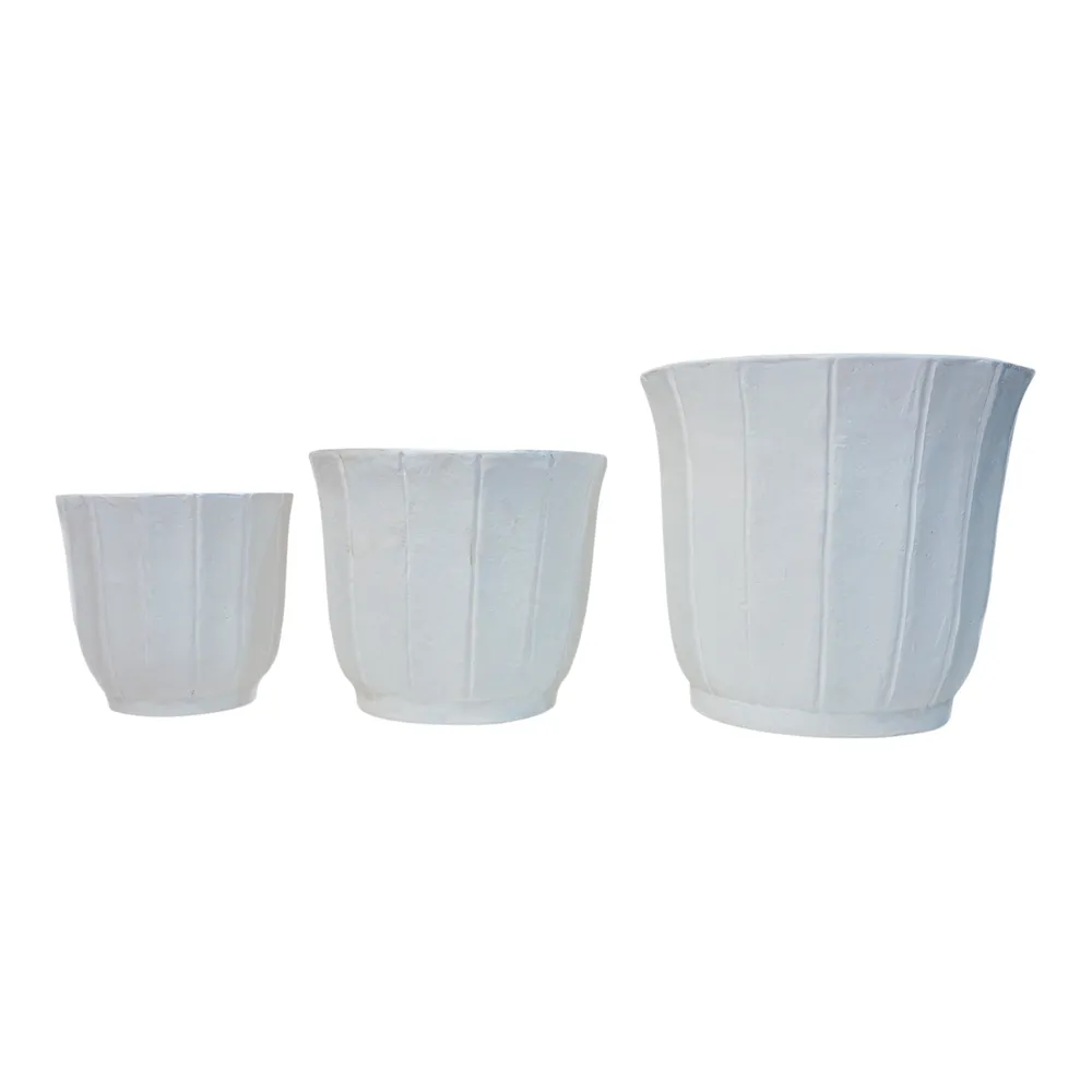 DALEHAM SET OF 3 WHITE PLANTER 13 (IN)