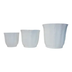 DALEHAM SET OF 3 WHITE PLANTER 13 (IN) 2