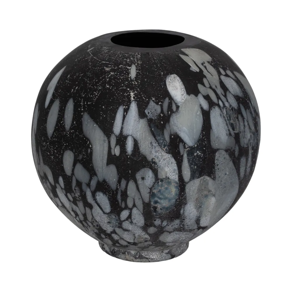 LAYLAHOLM GRAY GLASS VASE 14 (IN)