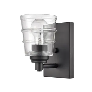 Pulsate 4.5″ Wide 1-Light Vanity Light - Matte Black 3
