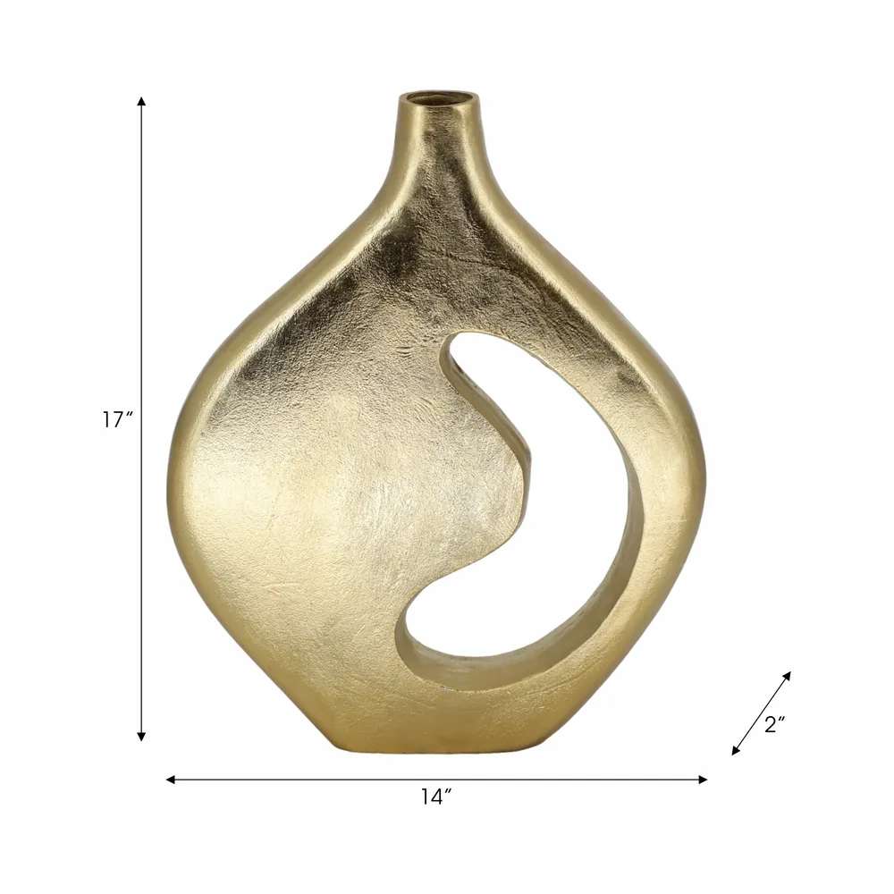 EDGARHAM GOLD VASE 17 (IN)