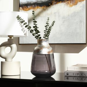 ORIONPARK GRAY GLASS VASE 12 (IN) 2