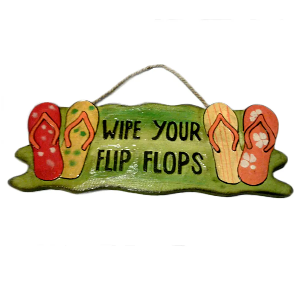 15-3/4" FLIP FLOP WALL PLAQUE