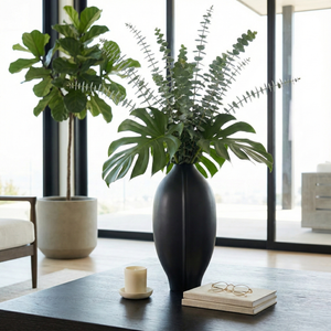 HAYESWOOD BLACK VASE 18 (IN) 9
